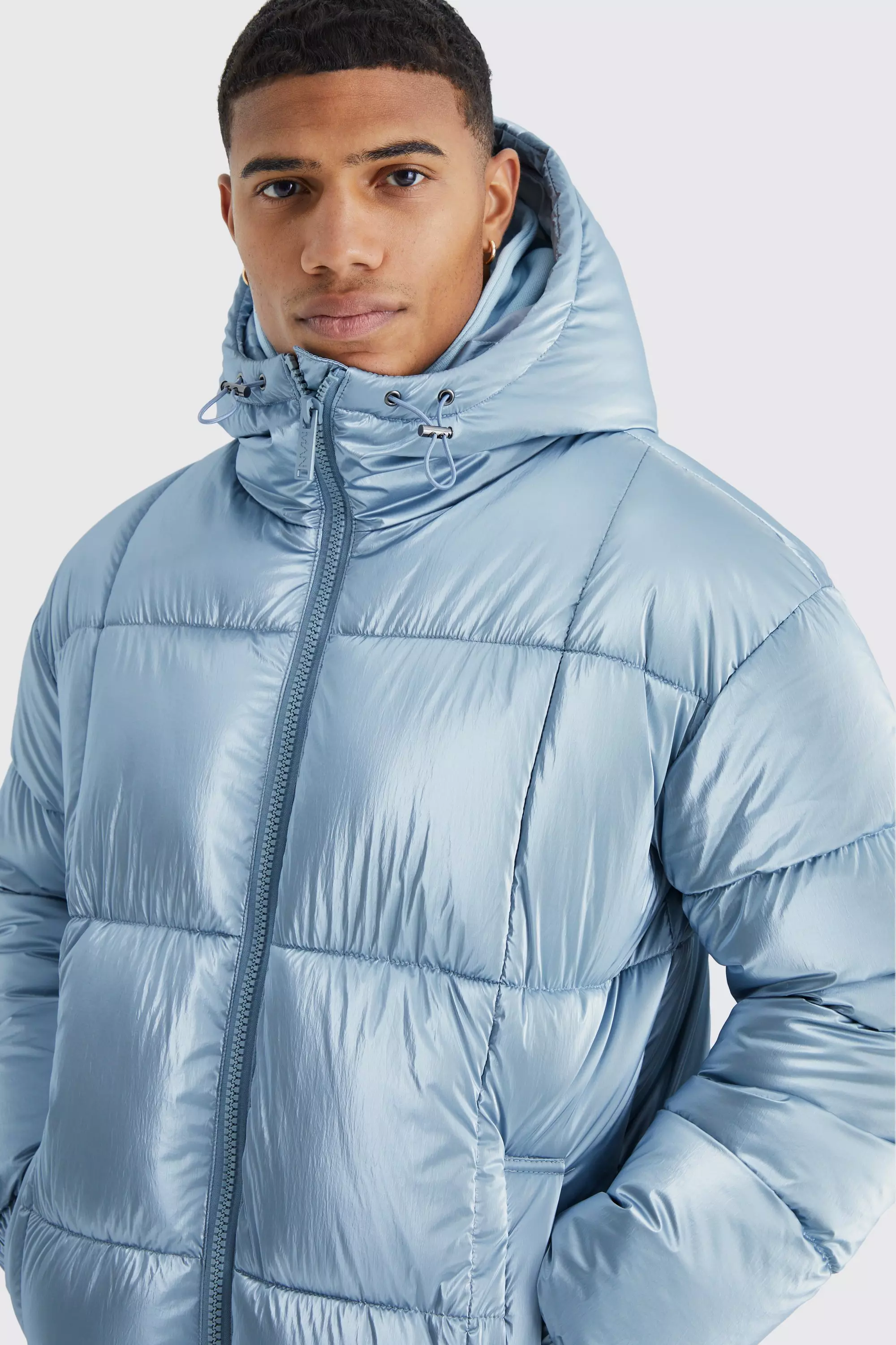 Pale on sale blue puffer